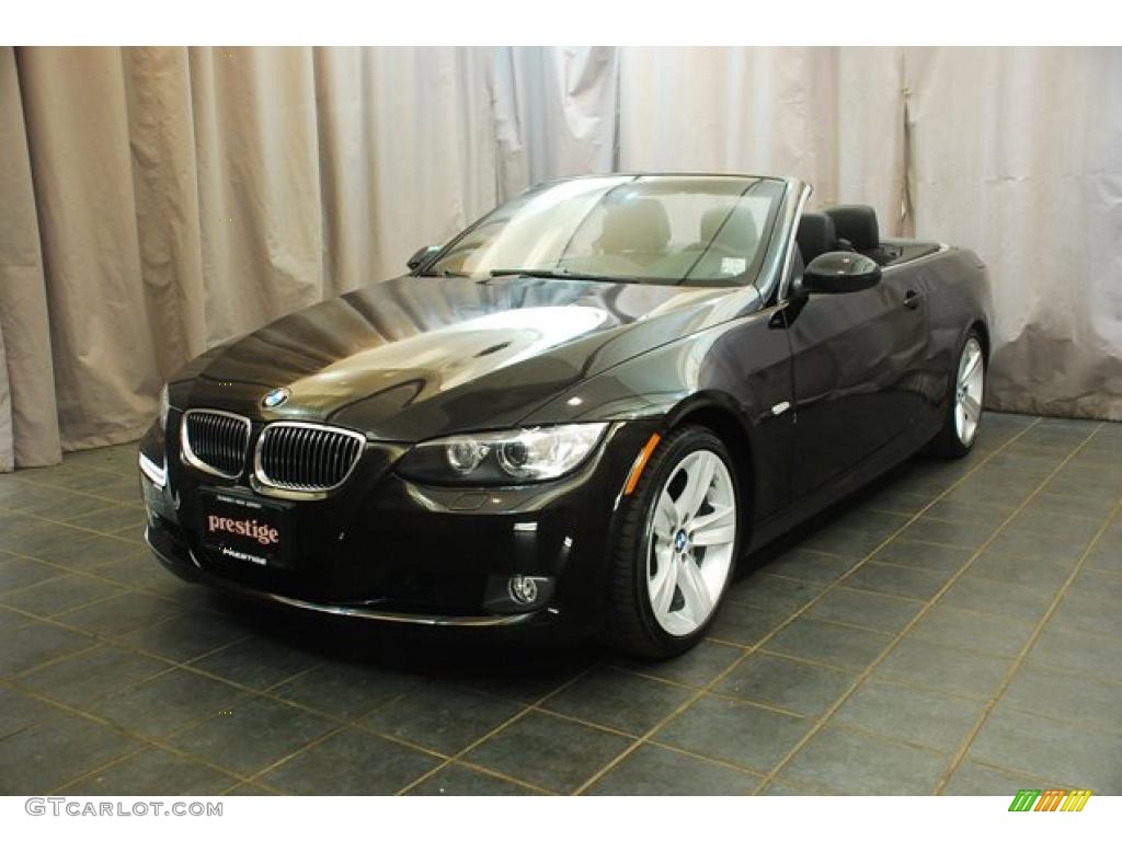 2009 3 Series 335i Convertible - Jet Black / Black photo #1