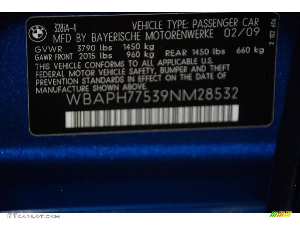 2009 3 Series 328i Sedan - Montego Blue Metallic / Beige photo #8