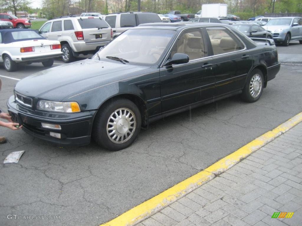 1993 Legend L Sedan - Canterbury Green Metallic / Ivory photo #1