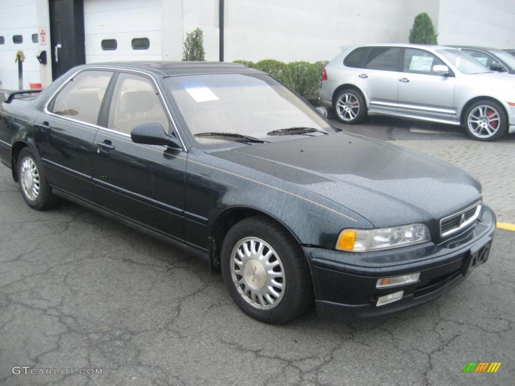 1993 Legend L Sedan - Canterbury Green Metallic / Ivory photo #11