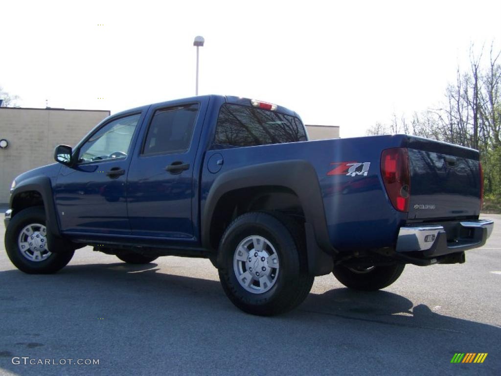 2006 Colorado Z71 Crew Cab 4x4 - Blue Granite Metallic / Very Dark Pewter photo #4