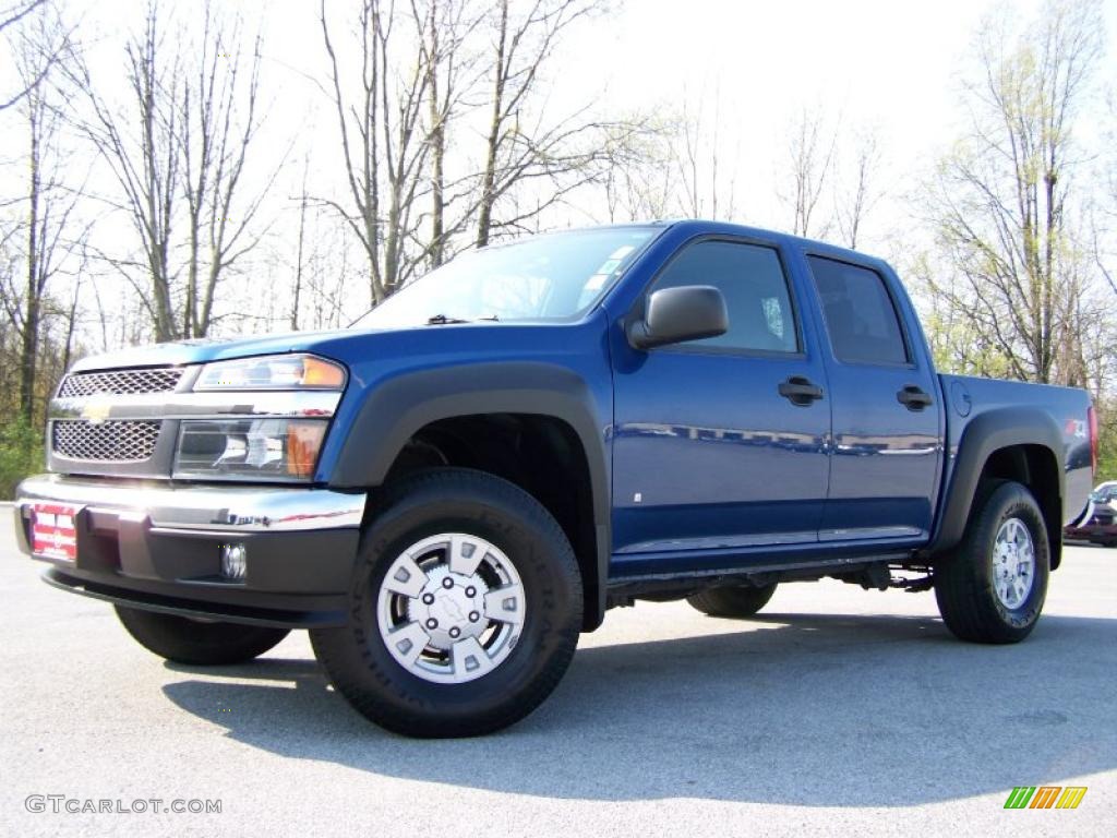 2006 Colorado Z71 Crew Cab 4x4 - Blue Granite Metallic / Very Dark Pewter photo #5