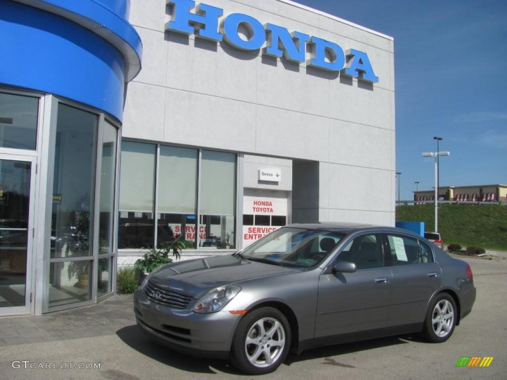 2004 G 35 x Sedan - Diamond Graphite Gray Metallic / Willow photo #1