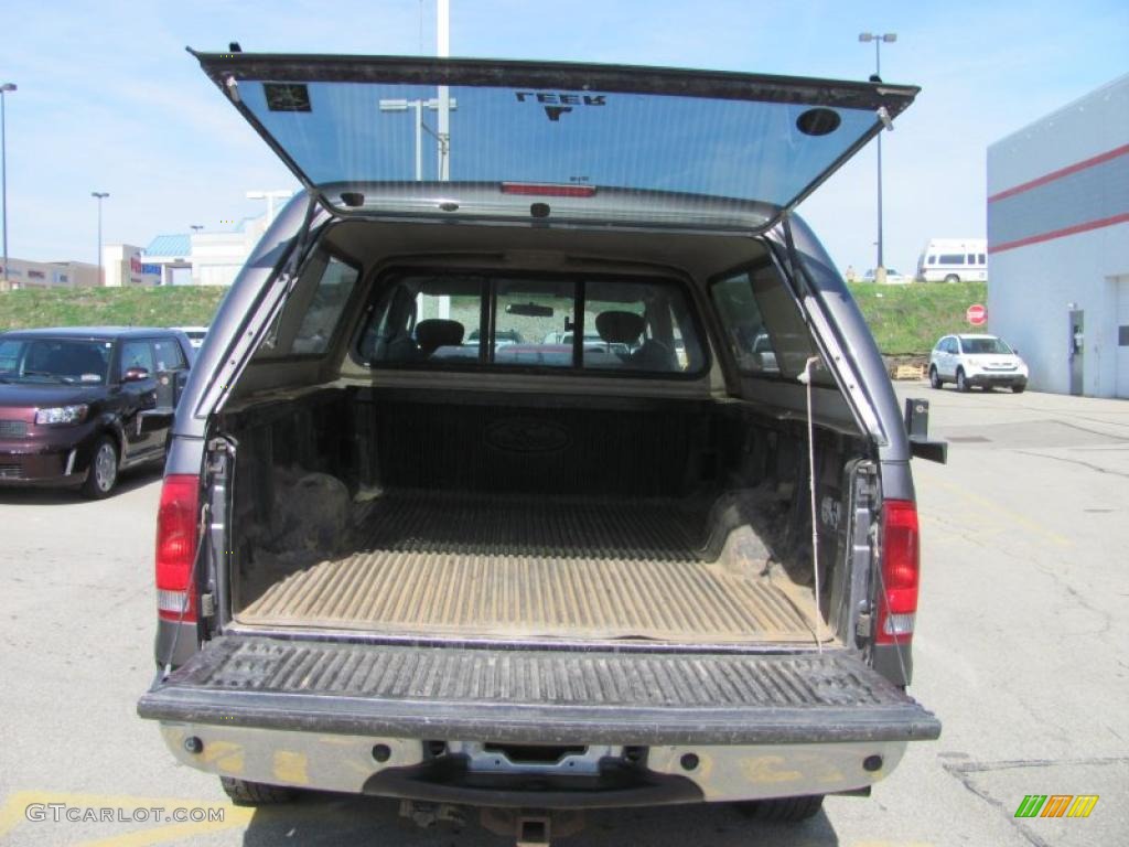 2003 F250 Super Duty XLT SuperCab 4x4 - Dark Shadow Grey Metallic / Dark Flint Grey photo #6