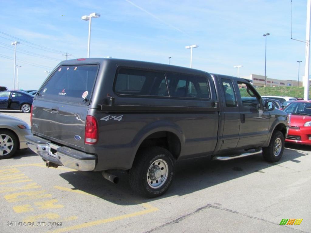 2003 F250 Super Duty XLT SuperCab 4x4 - Dark Shadow Grey Metallic / Dark Flint Grey photo #7