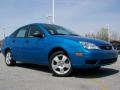 2007 Aqua Blue Metallic Ford Focus ZX4 SES Sedan  photo #1