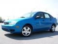 2007 Aqua Blue Metallic Ford Focus ZX4 SES Sedan  photo #5