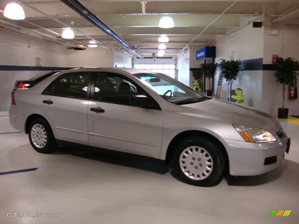 2007 Accord Value Package Sedan - Alabaster Silver Metallic / Black photo #6