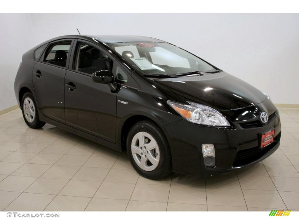 2010 Prius Hybrid III - Black / Dark Gray photo #1