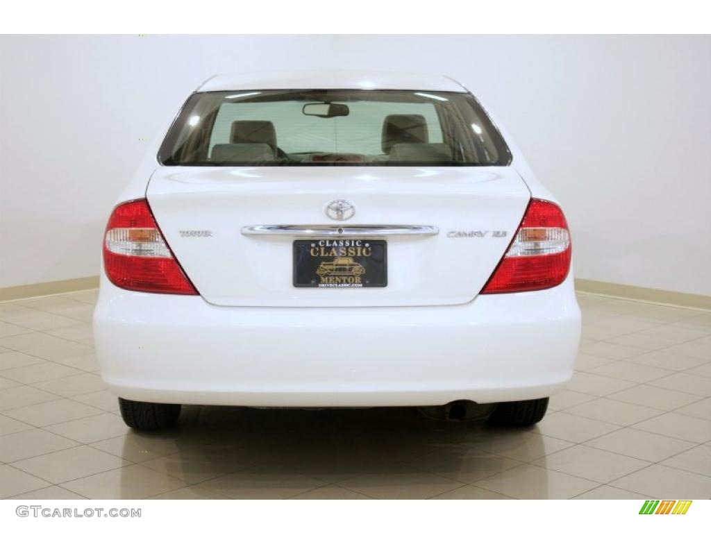 2002 Camry XLE - Super White / Taupe photo #6