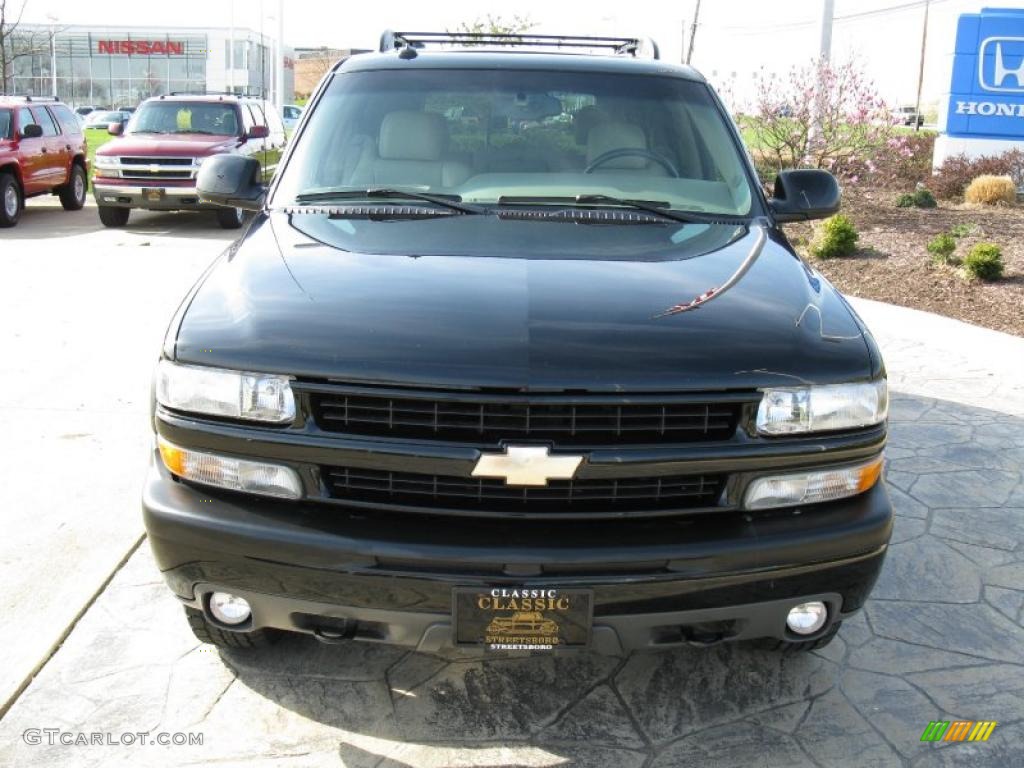 2003 Tahoe Z71 4x4 - Black / Tan/Neutral photo #5