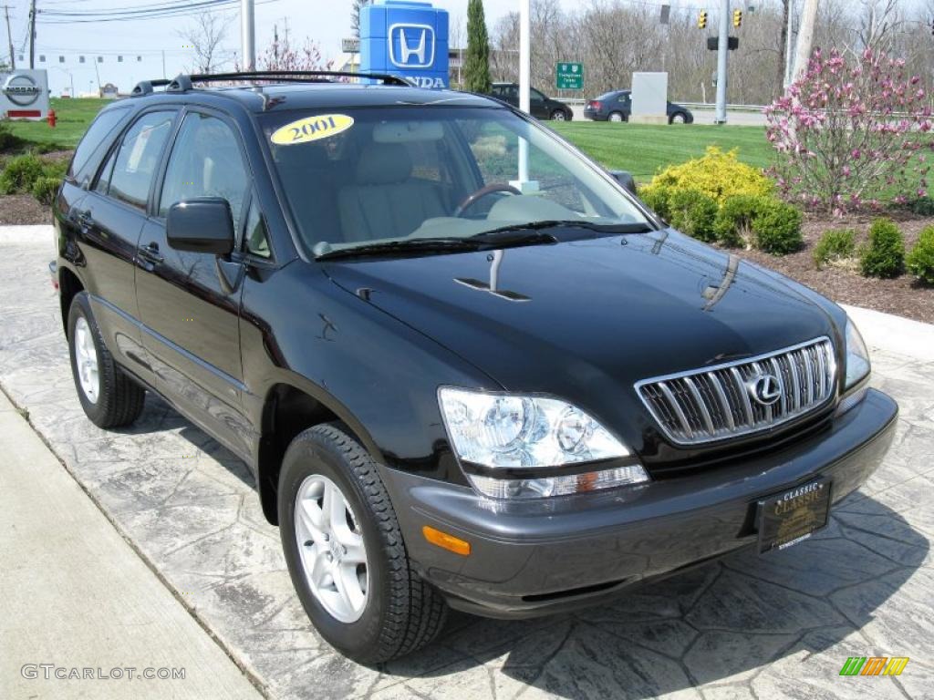 2001 RX 300 AWD - Black Onyx / Ivory photo #1