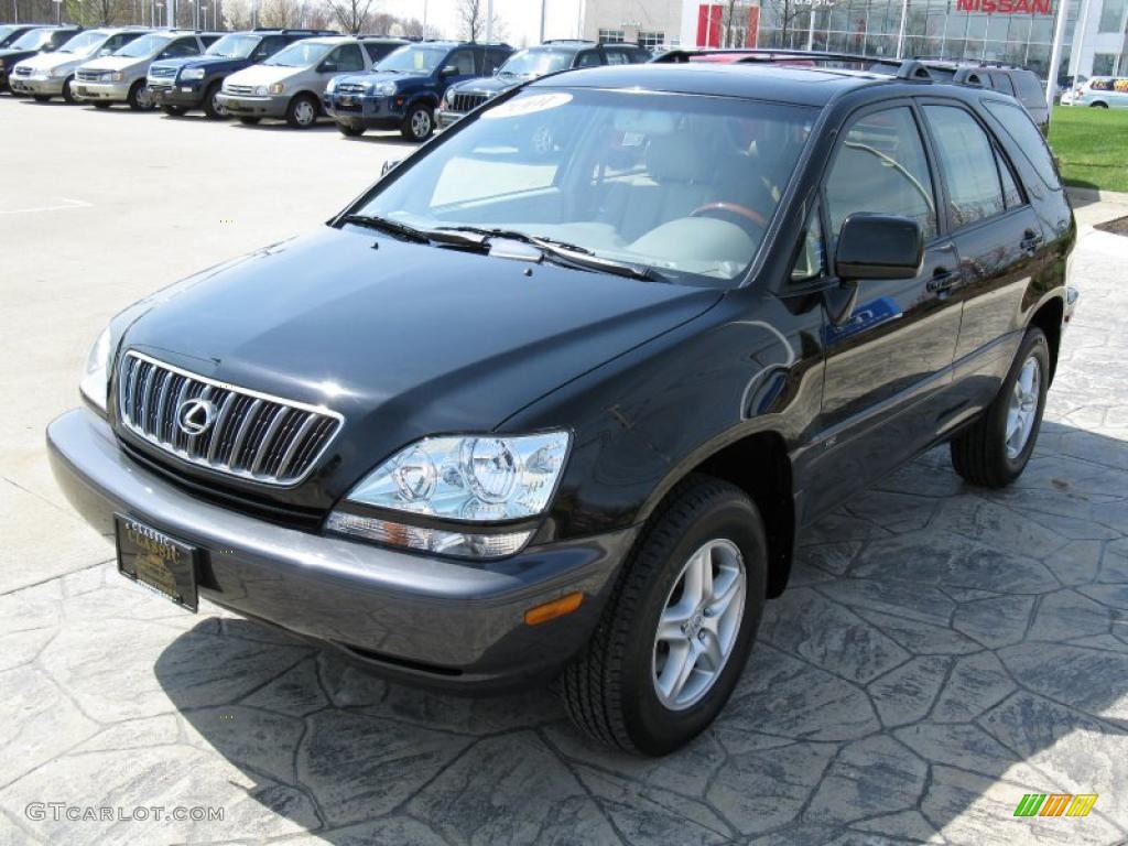 2001 RX 300 AWD - Black Onyx / Ivory photo #2