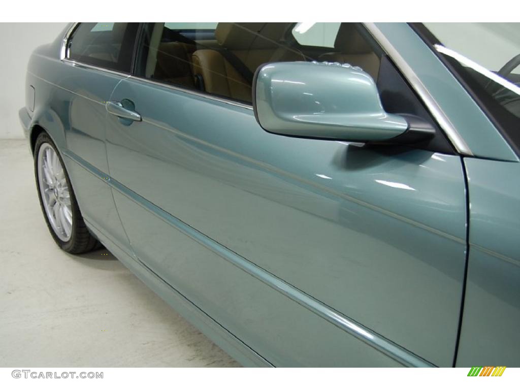 2003 3 Series 330i Coupe - Grey Green Metallic / Beige photo #4