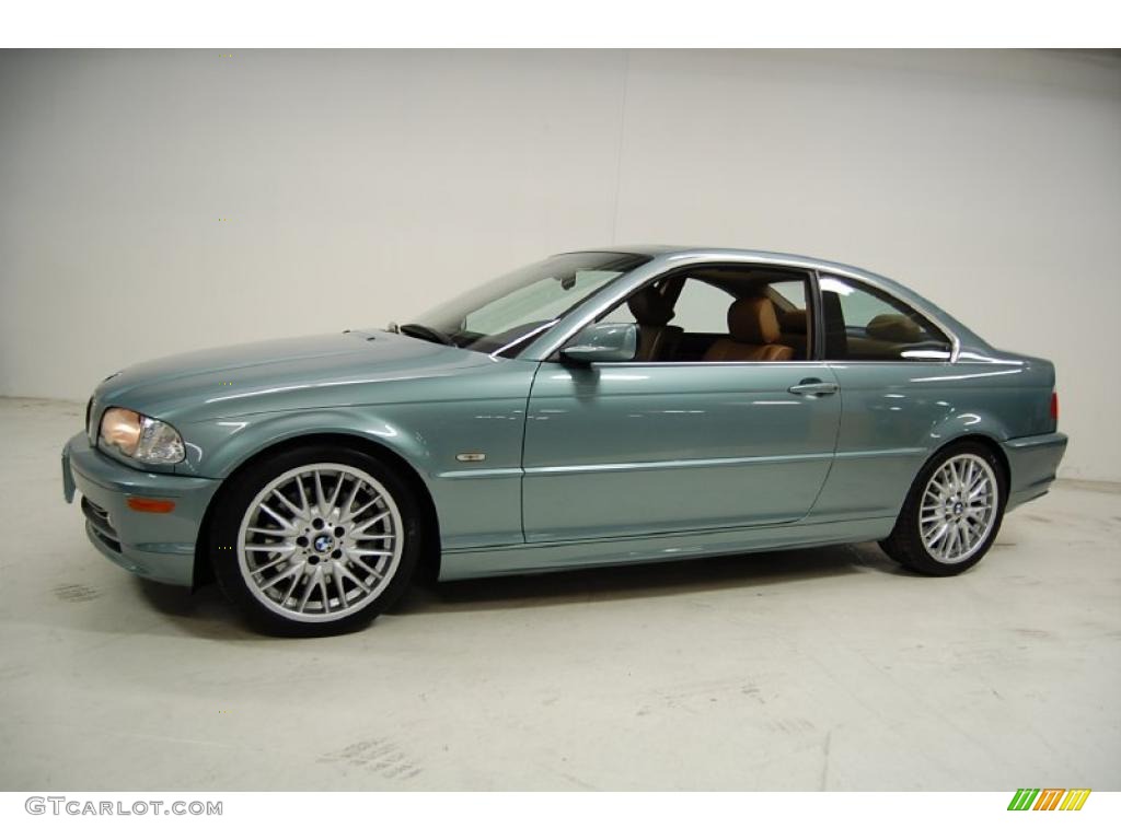 2003 3 Series 330i Coupe - Grey Green Metallic / Beige photo #11