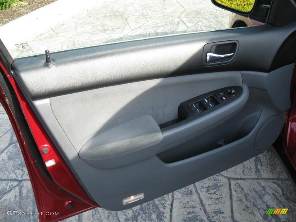 2007 Accord SE V6 Sedan - Moroccan Red Pearl / Gray photo #12