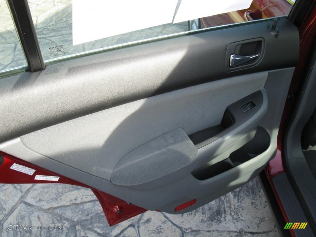 2007 Accord SE V6 Sedan - Moroccan Red Pearl / Gray photo #20