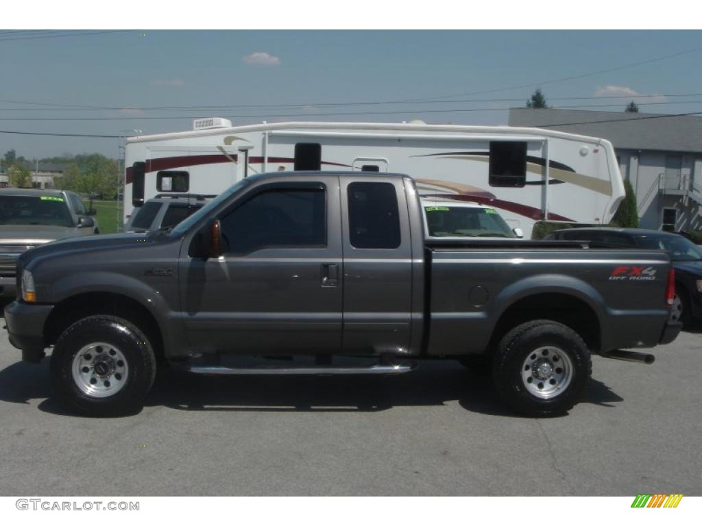 2003 F250 Super Duty XLT SuperCab 4x4 - Dark Shadow Grey Metallic / Dark Flint Grey photo #2