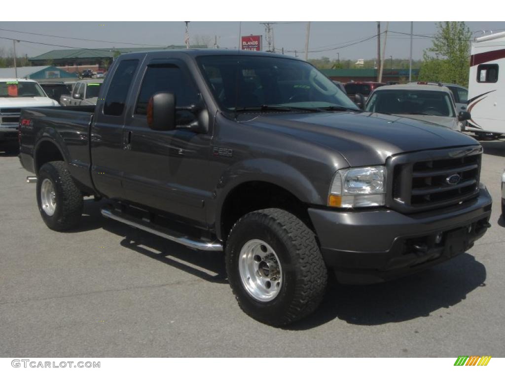 2003 F250 Super Duty XLT SuperCab 4x4 - Dark Shadow Grey Metallic / Dark Flint Grey photo #21