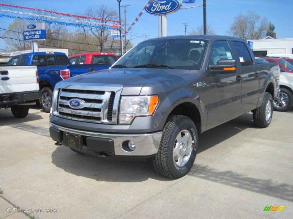 2010 F150 XLT SuperCrew 4x4 - Sterling Grey Metallic / Medium Stone photo #1