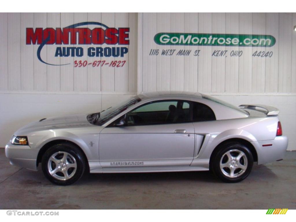 2003 Mustang V6 Coupe - Silver Metallic / Medium Graphite photo #1