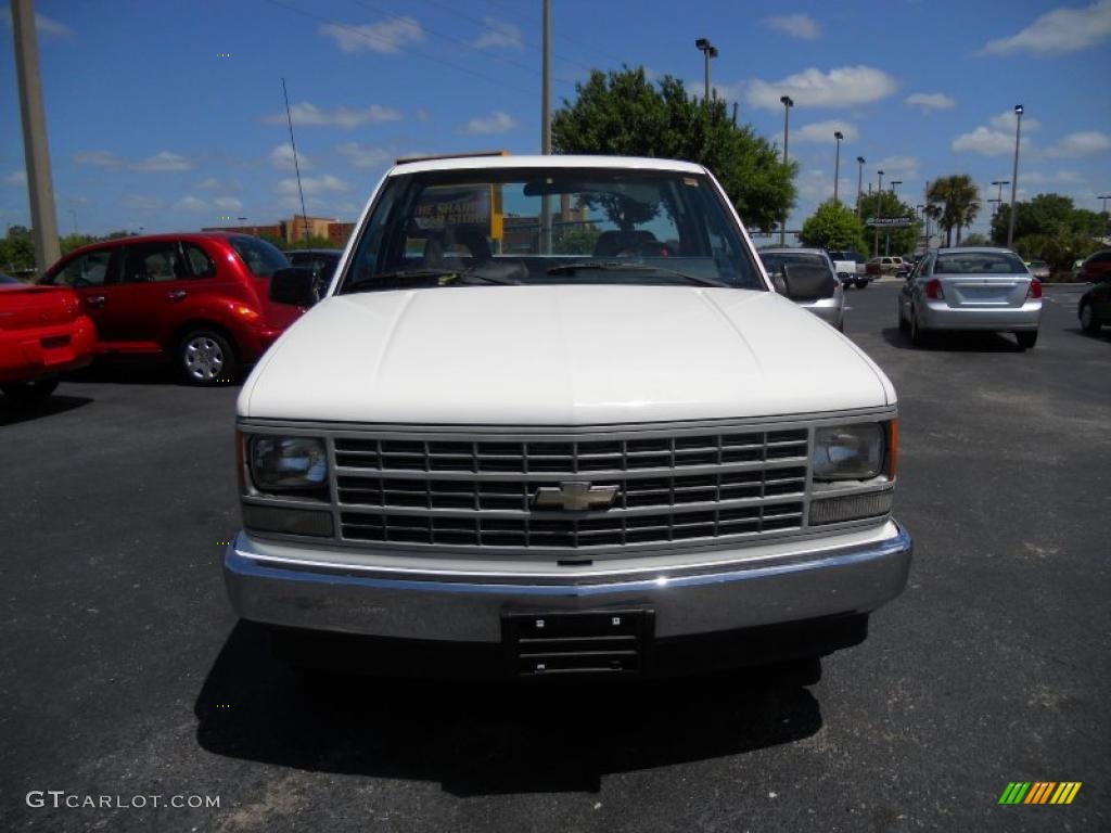 1992 C/K 2500 C2500 Cheyenne Regular Cab - White / Blue photo #3