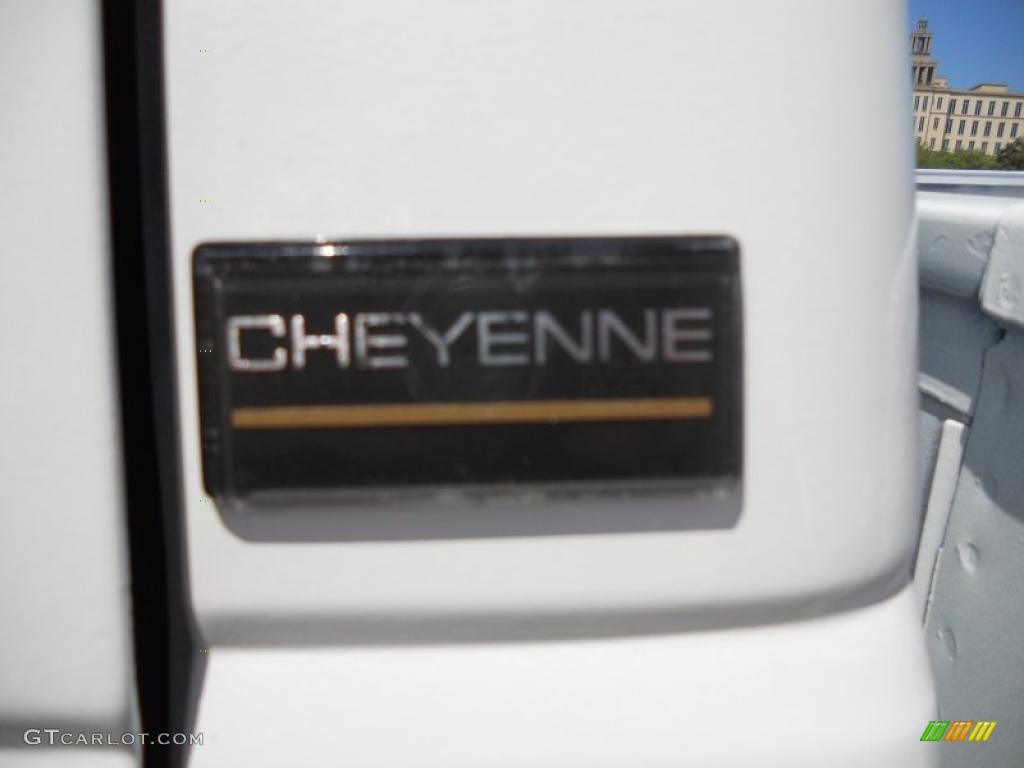 1992 C/K 2500 C2500 Cheyenne Regular Cab - White / Blue photo #6