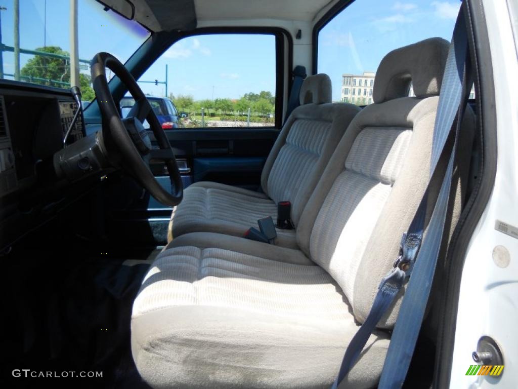 1992 C/K 2500 C2500 Cheyenne Regular Cab - White / Blue photo #7
