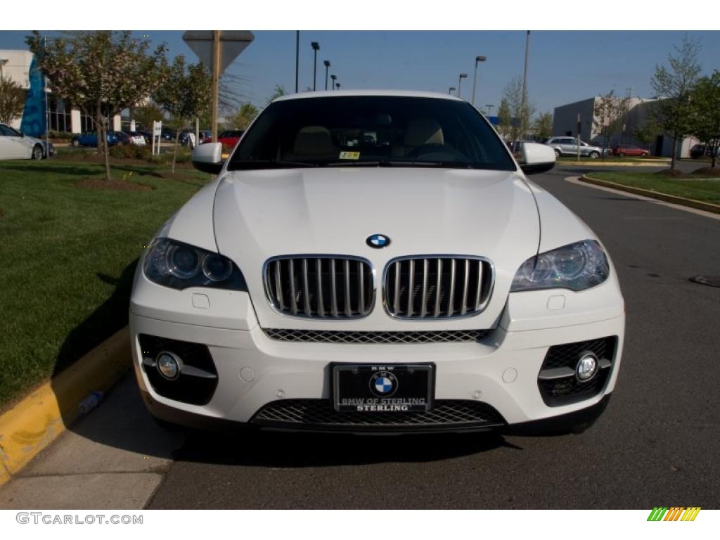 2009 X6 xDrive50i - Alpine White / Sand Beige Nevada Leather photo #1