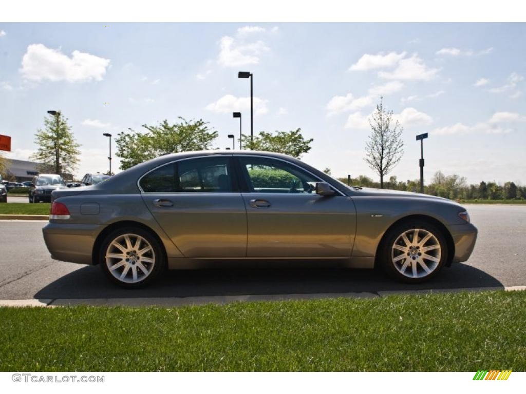 2003 7 Series 745i Sedan - Sterling Grey Metallic / Black/Black photo #7