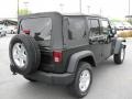 2010 Natural Green Pearl Jeep Wrangler Unlimited Sport 4x4  photo #4