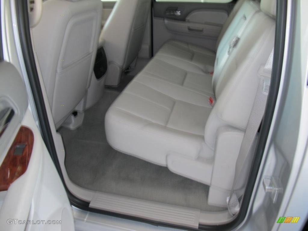2010 Sierra 1500 SLT Crew Cab - Pure Silver Metallic / Dark Titanium/Light Titanium photo #6