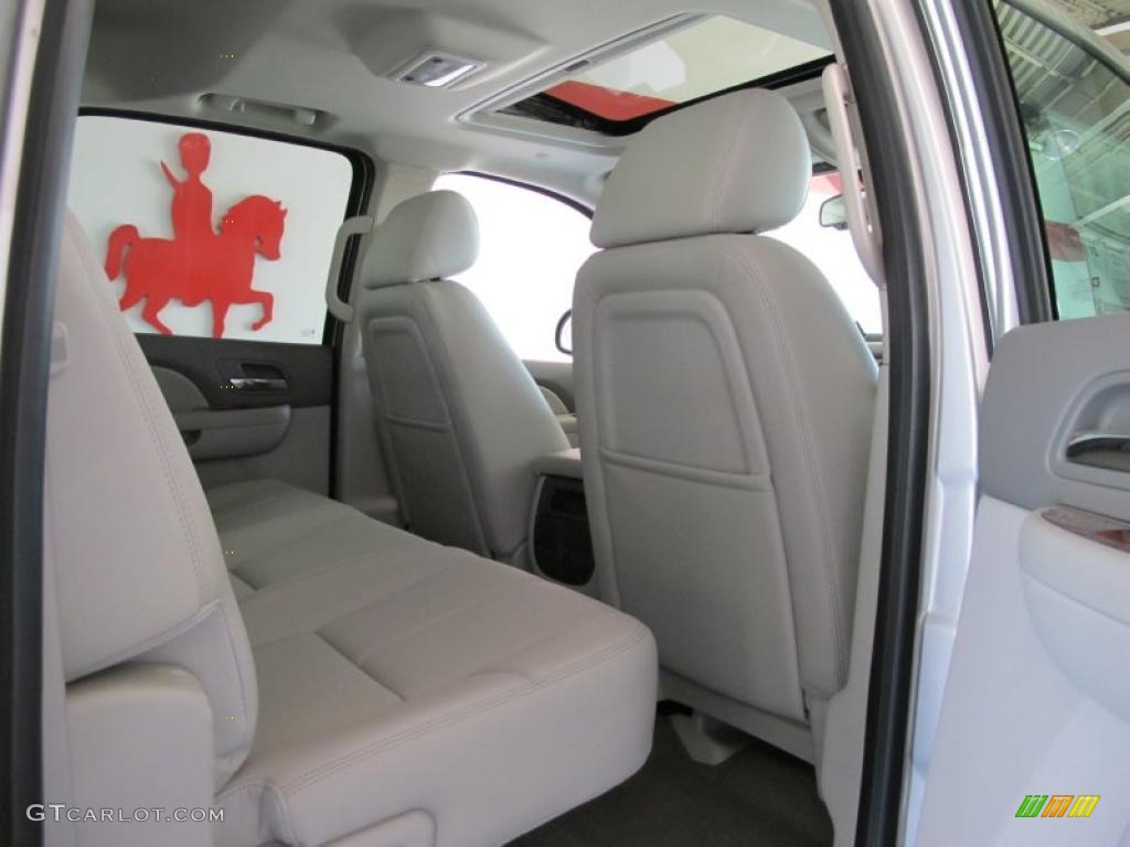 2010 Sierra 1500 SLT Crew Cab - Pure Silver Metallic / Dark Titanium/Light Titanium photo #7