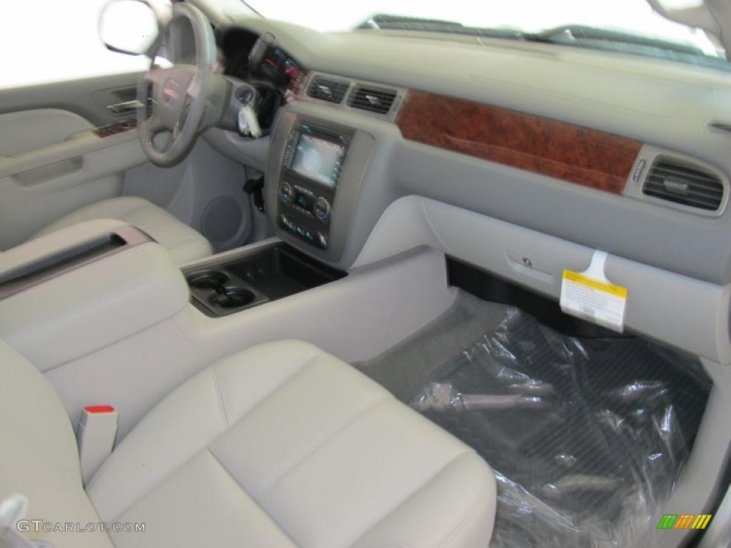 2010 Sierra 1500 SLT Crew Cab - Pure Silver Metallic / Dark Titanium/Light Titanium photo #8