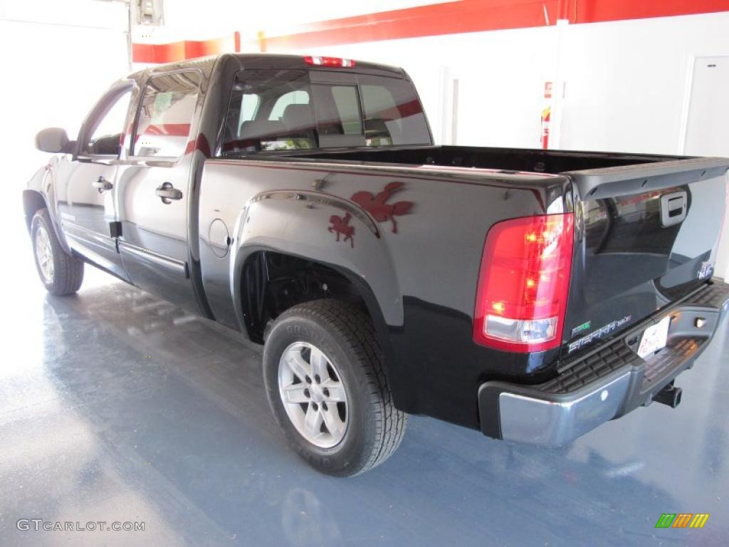 2010 Sierra 1500 SLE Crew Cab - Onyx Black / Dark Titanium/Light Titanium photo #3