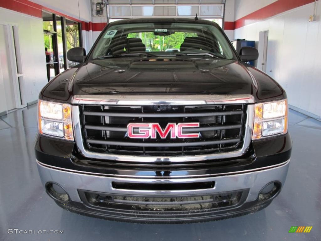 2010 Sierra 1500 SL Extended Cab 4x4 - Onyx Black / Dark Titanium photo #2