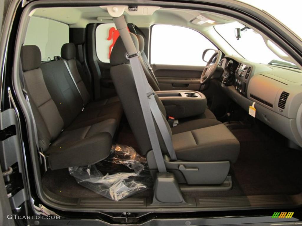2010 Sierra 1500 SL Extended Cab 4x4 - Onyx Black / Dark Titanium photo #7