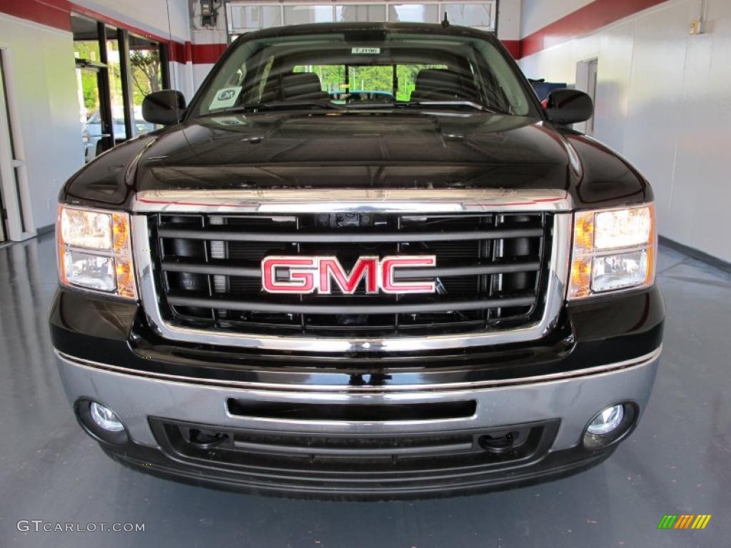 2010 Sierra 1500 SLT Crew Cab 4x4 - Onyx Black / Ebony photo #2