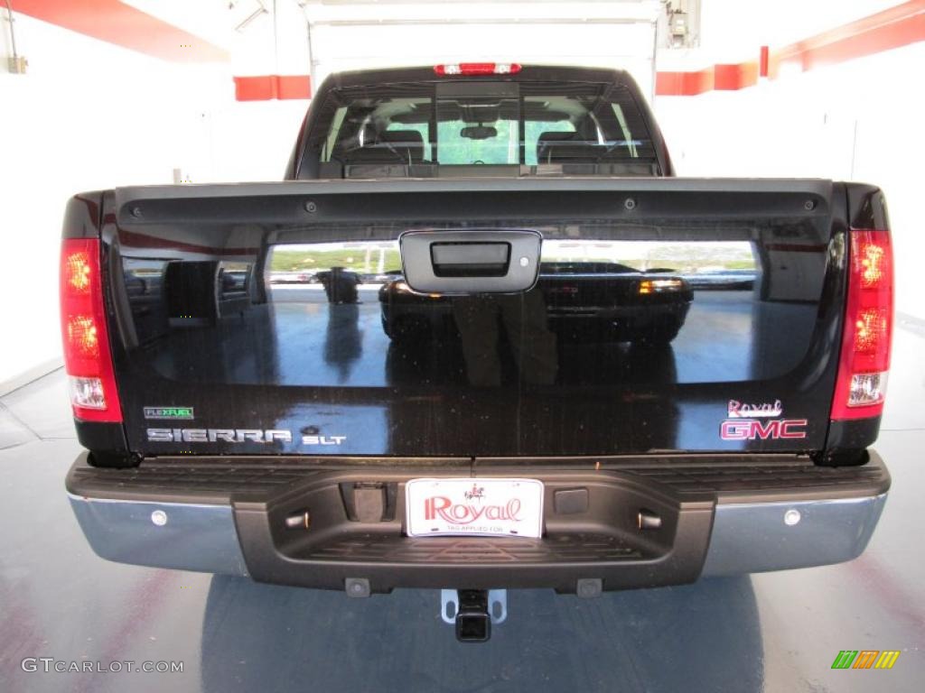 2010 Sierra 1500 SLT Crew Cab 4x4 - Onyx Black / Ebony photo #4
