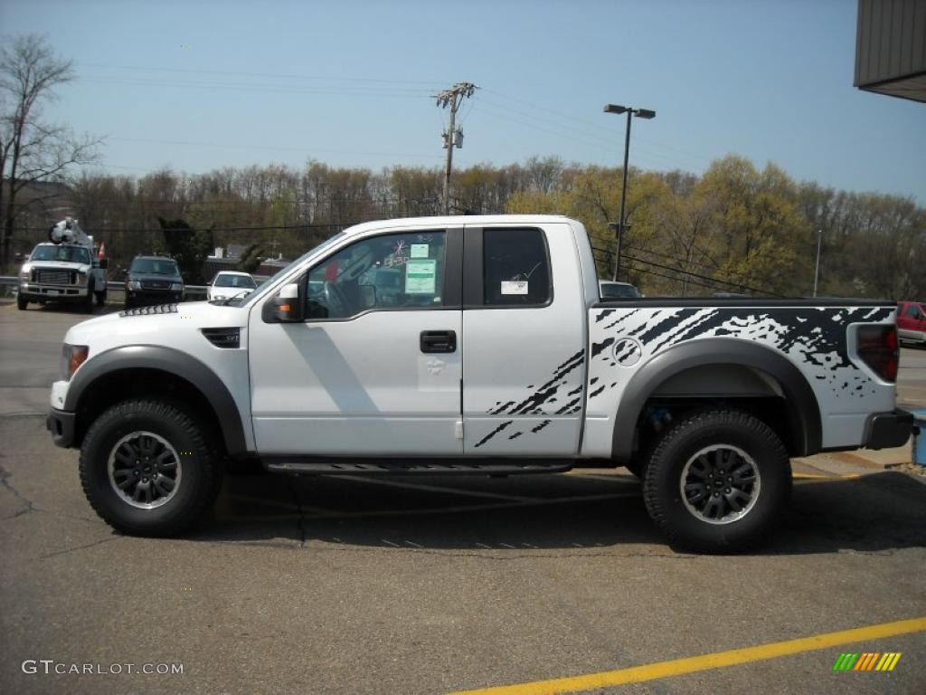 2010 F150 SVT Raptor SuperCab 4x4 - Oxford White / Raptor Black photo #1