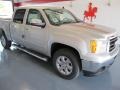 2010 Pure Silver Metallic GMC Sierra 1500 SLE Crew Cab  photo #1