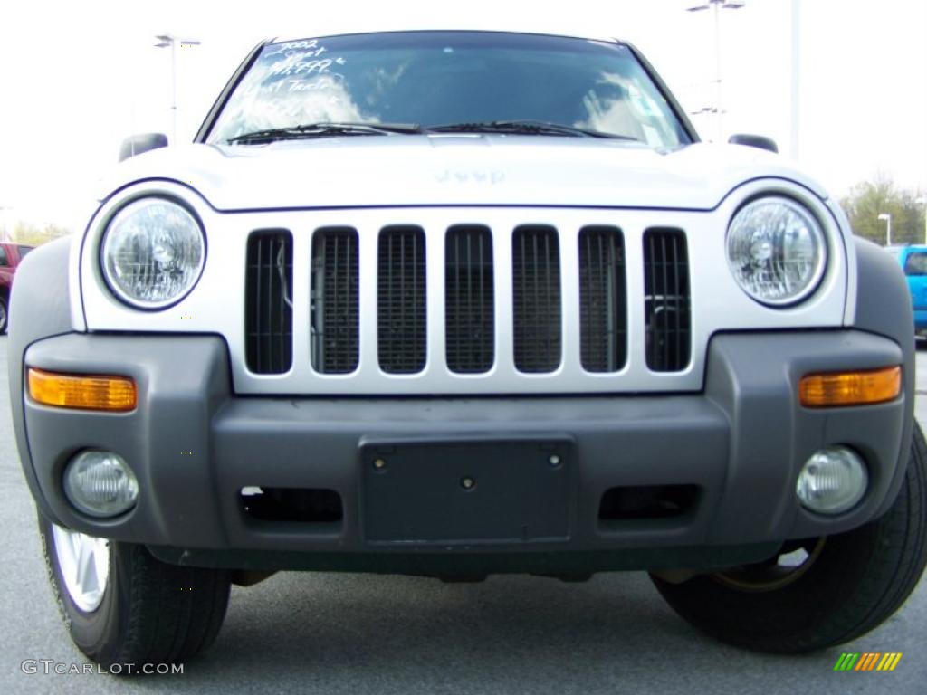 2002 Liberty Sport 4x4 - Bright Silver Metallic / Dark Slate Gray photo #3