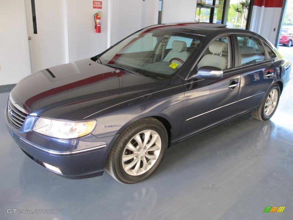 2008 Azera Limited - Venetian Blue / Gray photo #3