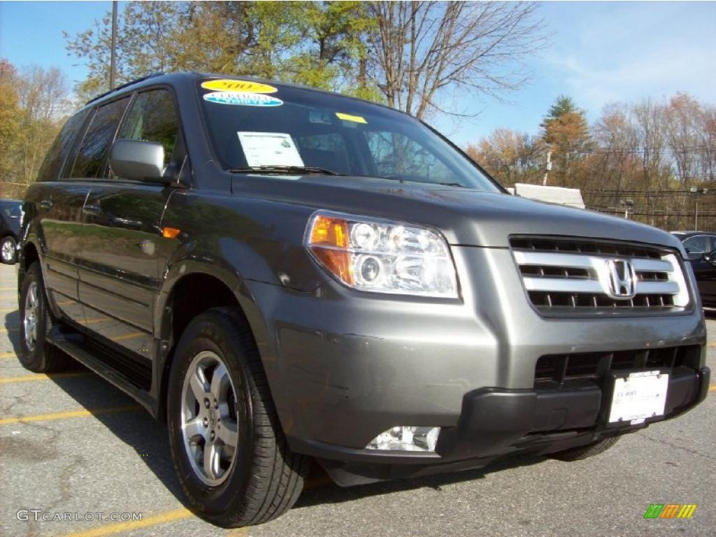 2007 Pilot EX-L 4WD - Nimbus Gray Metallic / Gray photo #1