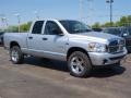 2008 Bright Silver Metallic Dodge Ram 1500 Big Horn Edition Quad Cab 4x4  photo #2