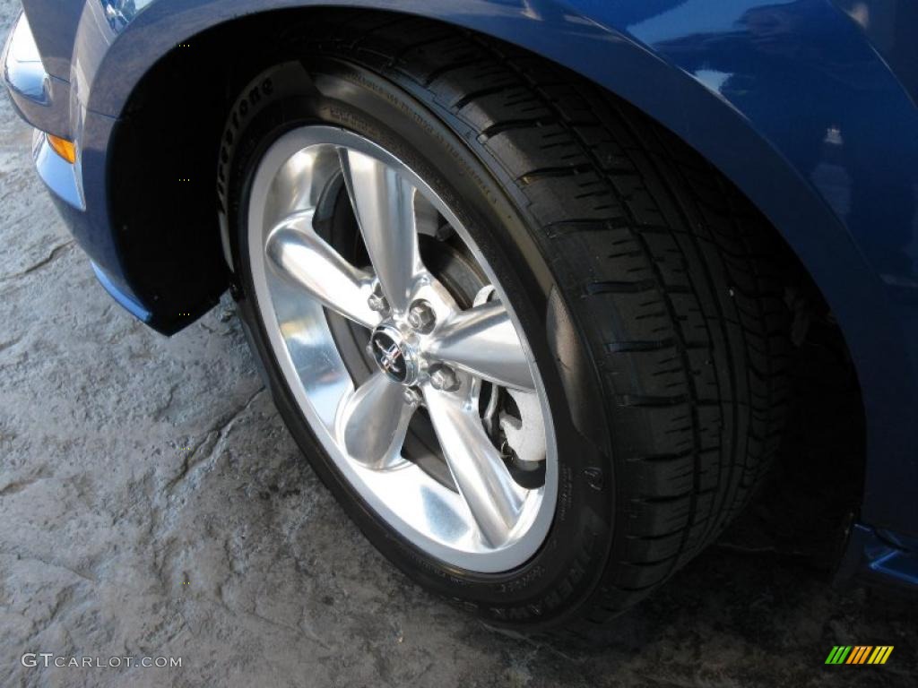2007 Mustang GT Premium Coupe - Vista Blue Metallic / Light Graphite photo #9