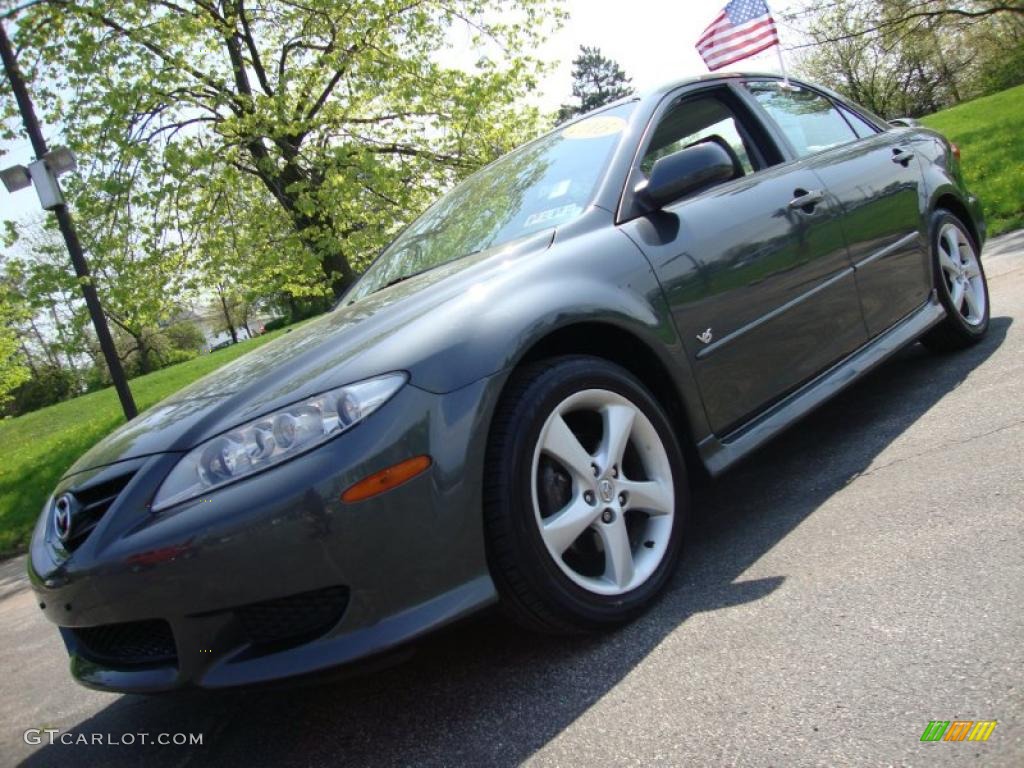 2005 MAZDA6 s Grand Touring Sedan - Steel Gray Metallic / Black photo #1