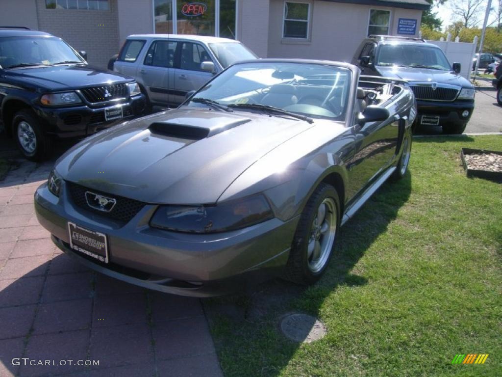 2003 Mustang GT Convertible - Dark Shadow Grey Metallic / Medium Parchment photo #1