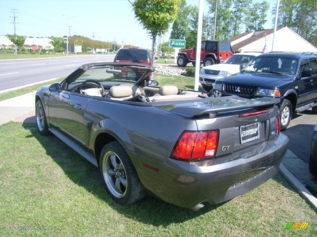 2003 Mustang GT Convertible - Dark Shadow Grey Metallic / Medium Parchment photo #3