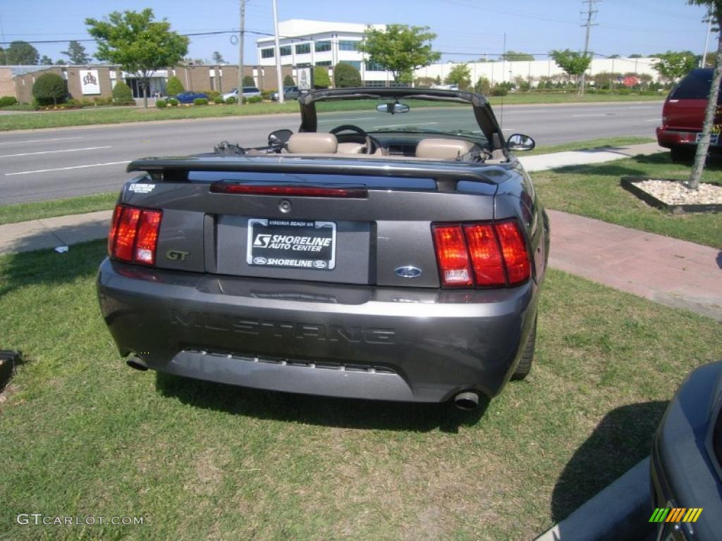 2003 Mustang GT Convertible - Dark Shadow Grey Metallic / Medium Parchment photo #4